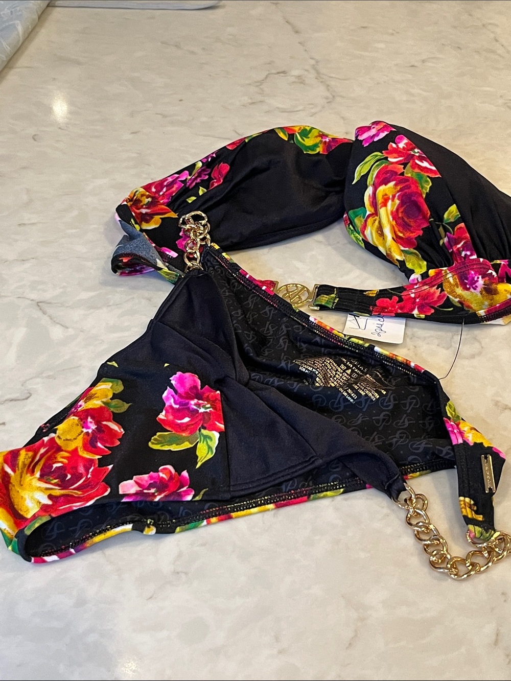 Victorias Secret Gold Chain Bikini 👙 Bathing Suit NWT